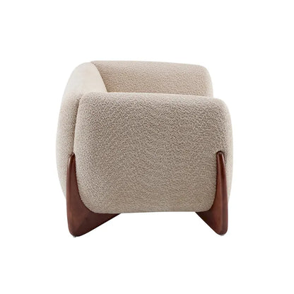Canapé deux places Alma en tissu bouclé capitonné de Christopher Knight Home