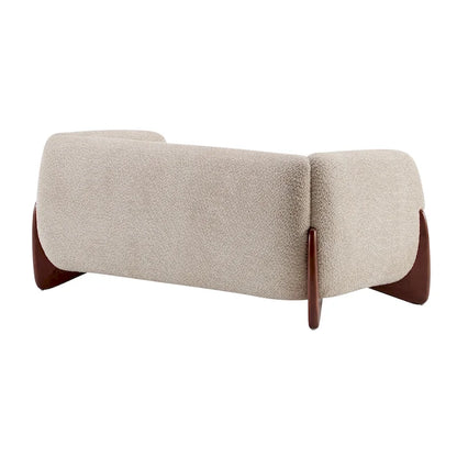 Canapé deux places Alma en tissu bouclé capitonné de Christopher Knight Home