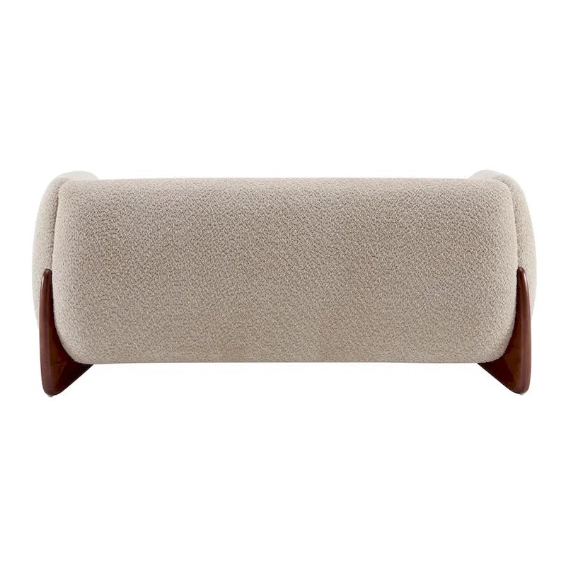 Canapé deux places Alma en tissu bouclé capitonné de Christopher Knight Home