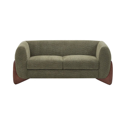 Canapé deux places Alma en tissu bouclé capitonné de Christopher Knight Home