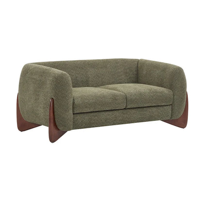 Canapé deux places Alma en tissu bouclé capitonné de Christopher Knight Home