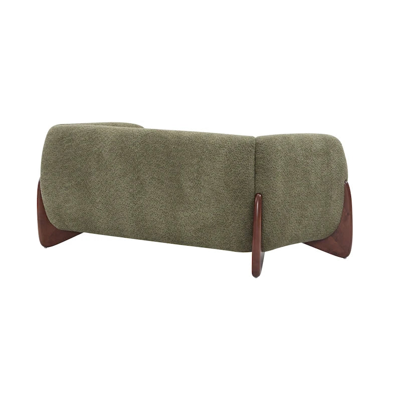 Canapé deux places Alma en tissu bouclé capitonné de Christopher Knight Home