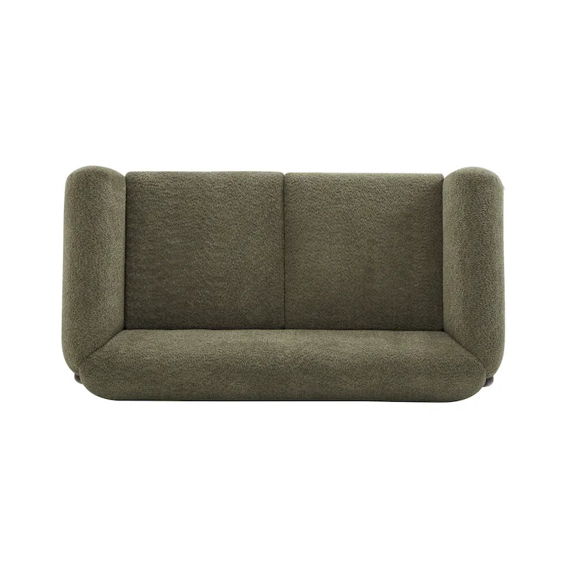Canapé deux places Alma en tissu bouclé capitonné de Christopher Knight Home