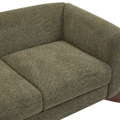 Canapé deux places Alma en tissu bouclé capitonné de Christopher Knight Home