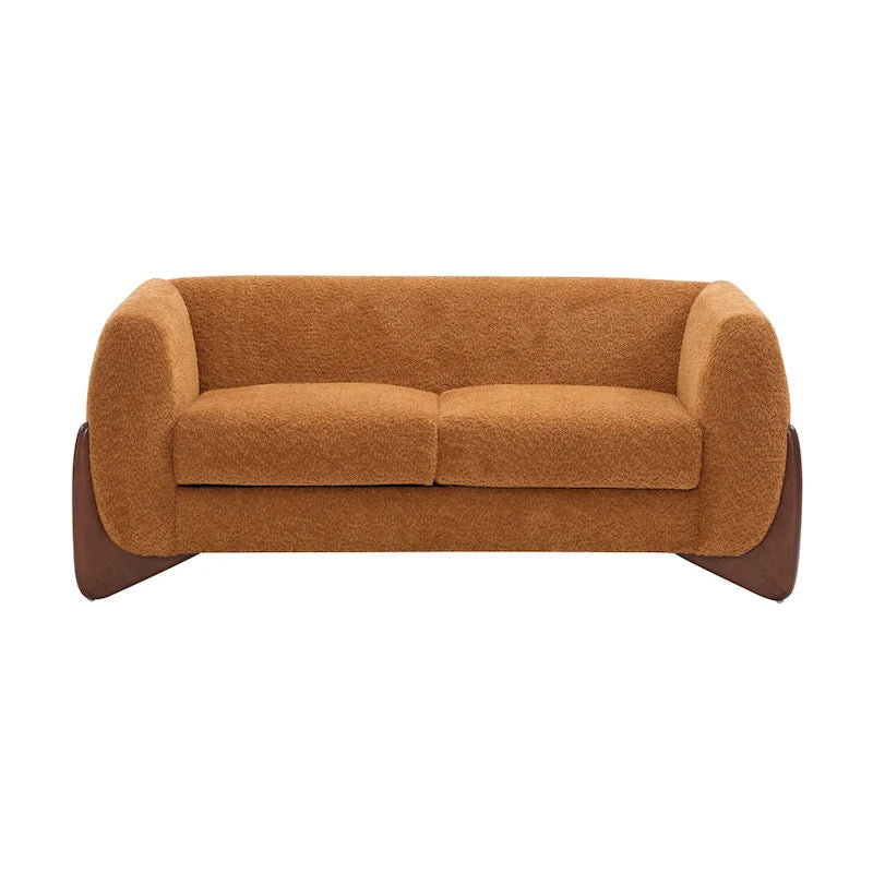 Canapé deux places Alma en tissu bouclé capitonné de Christopher Knight Home