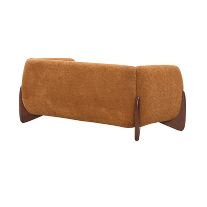 Canapé deux places Alma en tissu bouclé capitonné de Christopher Knight Home