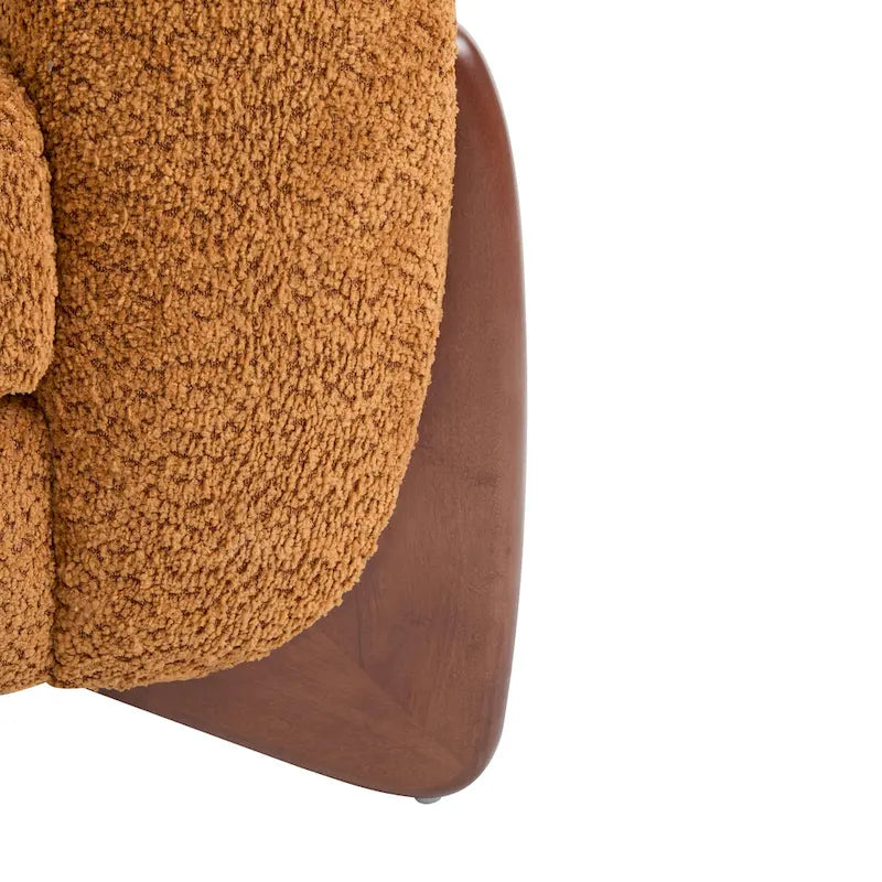 Canapé deux places Alma en tissu bouclé capitonné de Christopher Knight Home