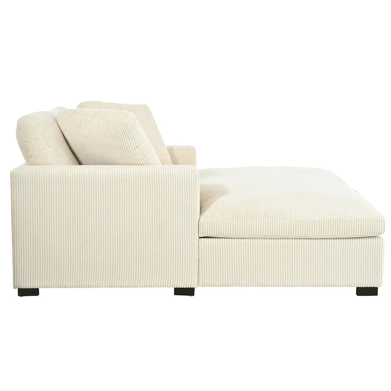 Canapé-lit surdimensionné en tissu moderne Zala par Christopher Knight Home