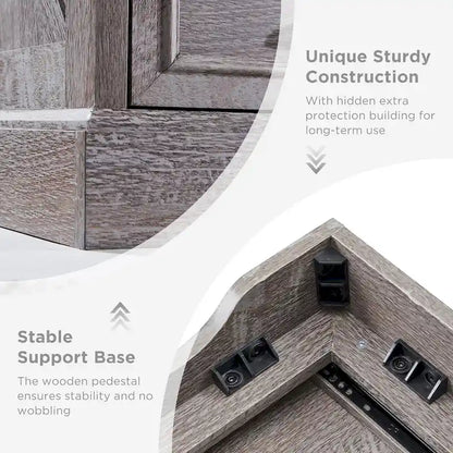 Commode de style campagnard à 9 tiroirs pour chambre à coucher, commode en bois