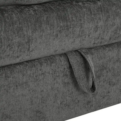 Canapé-lit modulaire 8 pièces en polyester 126 avec rangement, coussins double couche imitation tissu et configuration personnalisable