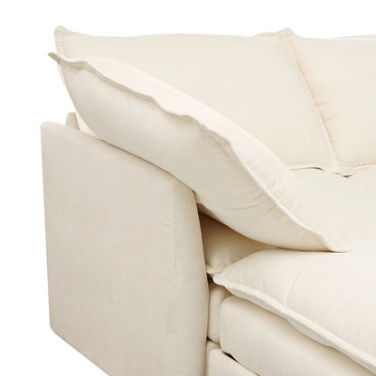 Canapé-lit modulaire 8 pièces en polyester 126 avec rangement, coussins double couche imitation tissu et configuration personnalisable