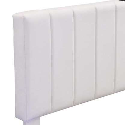 Lit plateforme relevable avec rangement intégré, lit bas revêtu de cuir PU avec télécommande, éclairage LED, prises et ports USB