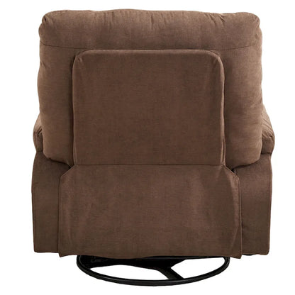 Fauteuil inclinable pivotant à bascule 360° en lin avec poches latérales