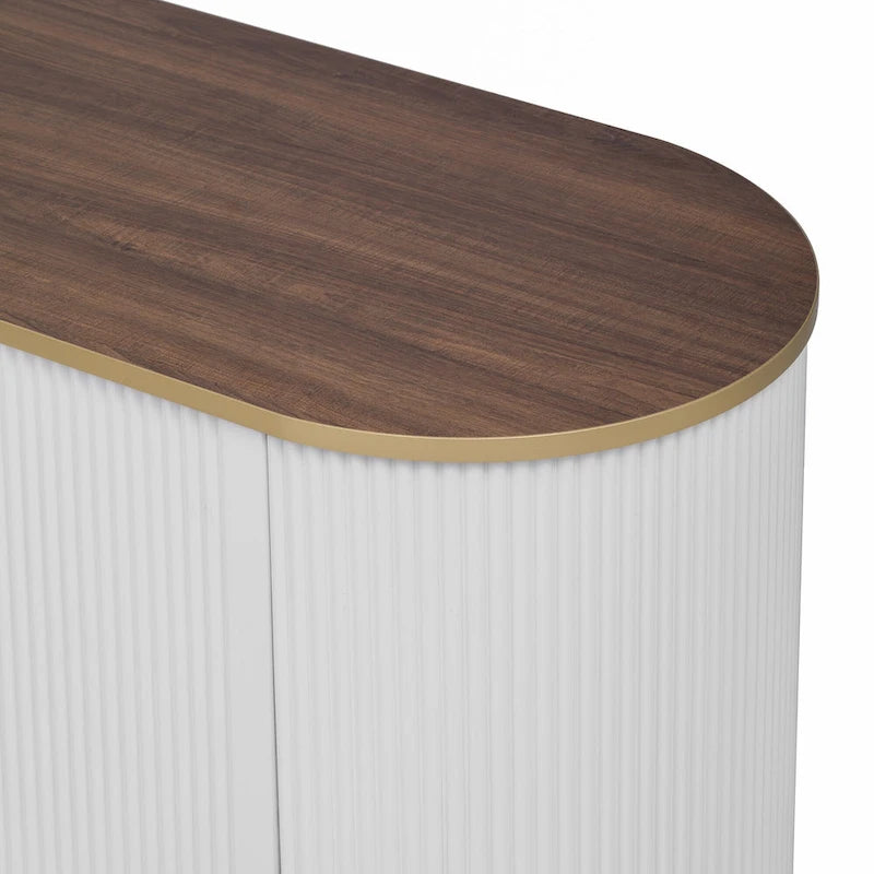 Meuble TV minimaliste moderne de 70,8 pouces pour téléviseurs jusqu'à 80 pouces, centre multimédia avec 3 tiroirs et 1 étagère