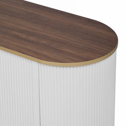 Meuble TV minimaliste moderne de 70,8 pouces pour téléviseurs jusqu'à 80 pouces, centre multimédia avec 3 tiroirs et 1 étagère