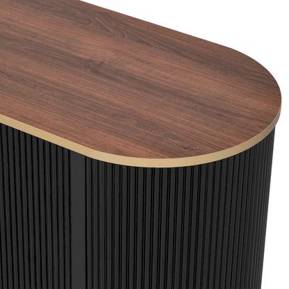 Meuble TV minimaliste moderne de 70,8 pouces pour téléviseurs jusqu'à 80 pouces, centre multimédia avec 3 tiroirs et 1 étagère