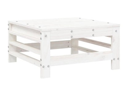 Ensemble de mobilier de jardin 6 pièces en pin massif blanc