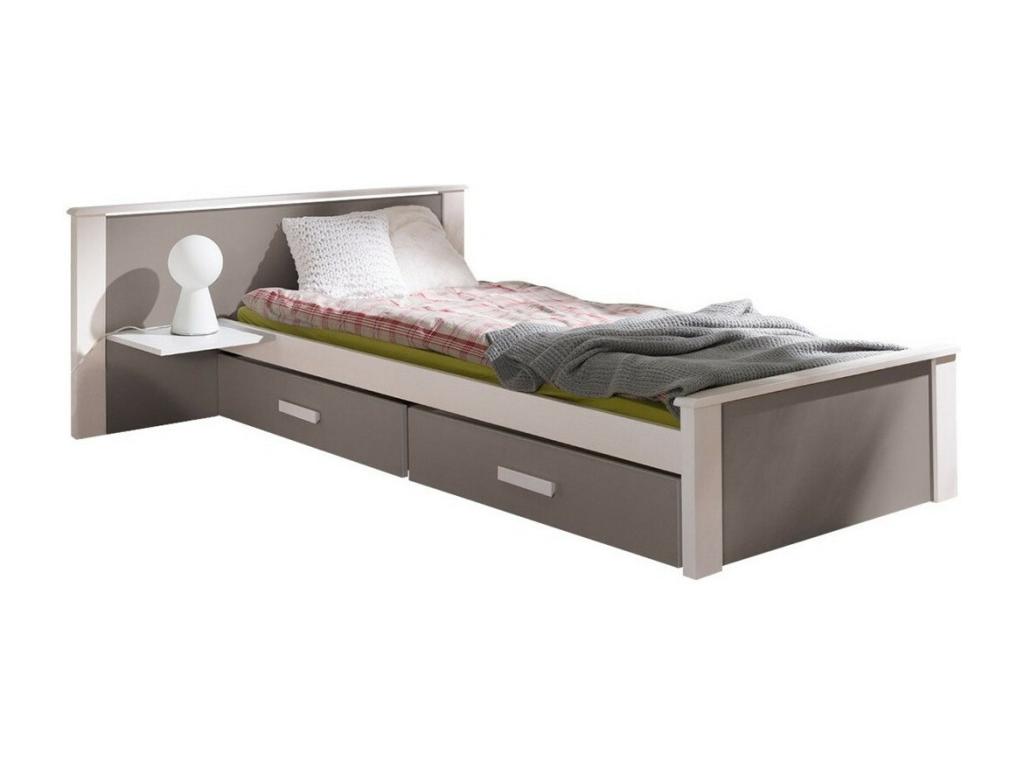 Lit, 139 x 190 x 72 cm, marron