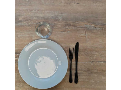 Table en bois effet chêne, 70 x 70 cm, marron