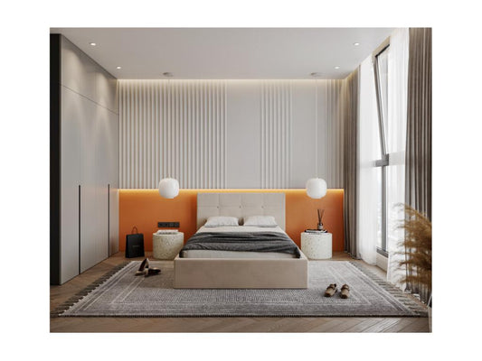 Lit, 120 x 200 cm, beige