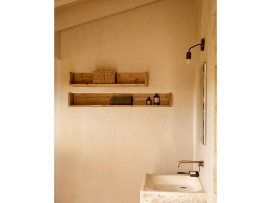 Étagère en bois massif, 90 x 16 cm, marron