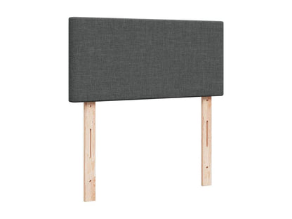 Lit en tissu, 90 x 190 cm, gris