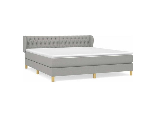 Lit en tissu, 180 x 200 cm, blanc