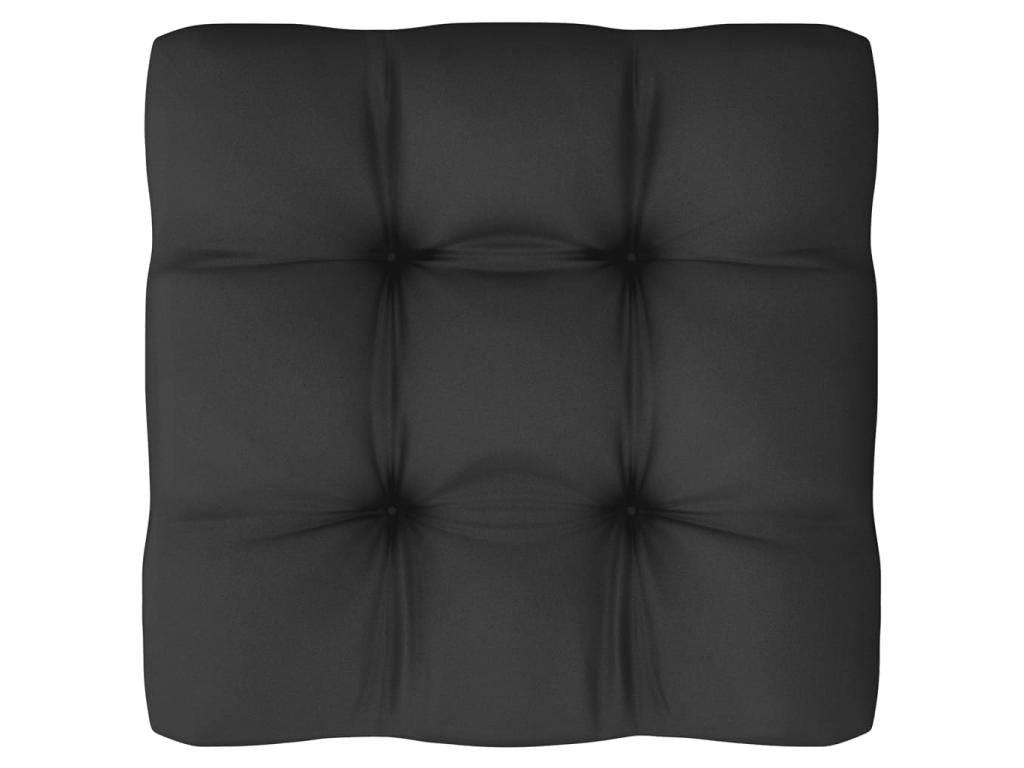 Ensemble de mobilier de jardin 8 pièces avec coussins, en pin massif blanc