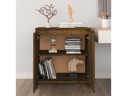 Buffet en bois imitation chêne, 70 x 41 x 75 cm, marron