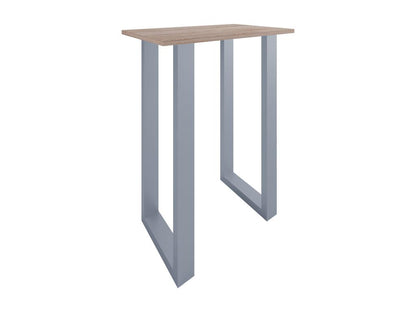 Table en bois imitation chêne, 80 x 50 cm, marron
