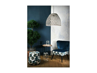 Fauteuil d'appoint en velours bleu