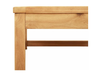 Ensemble de mobilier de jardin 9 pièces avec coussins, en bois massif, marron