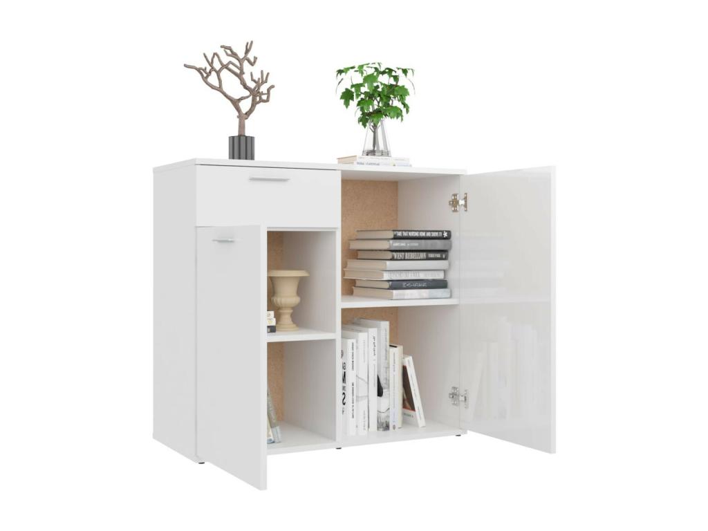 Buffet, 80 x 36 x 75 cm, blanc