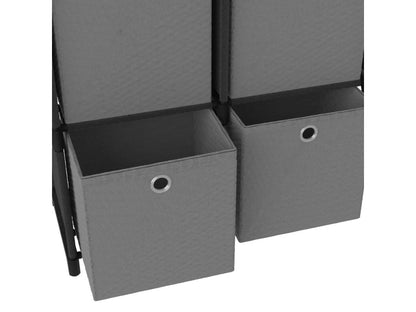 Étagère en tissu, 103 x 30 x 72,5 cm, noire