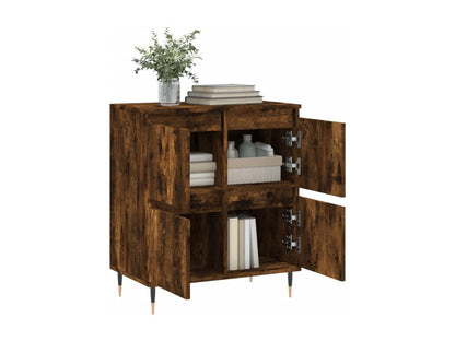 Buffet en bois imitation chêne, 60 x 35 x 70 cm, marron