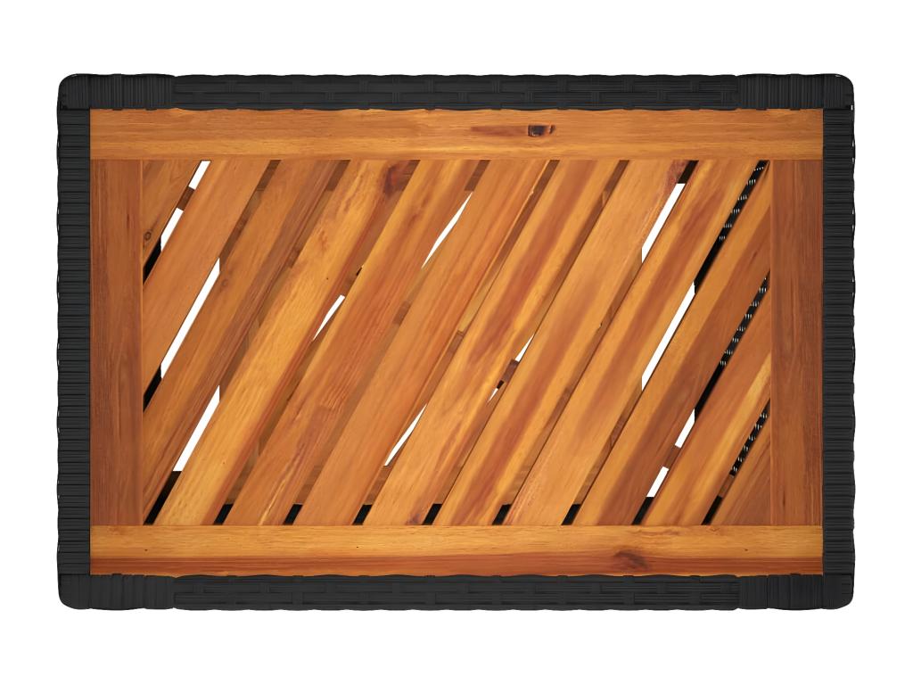 Table d'appoint, 60 x 40 x 75 cm, noire