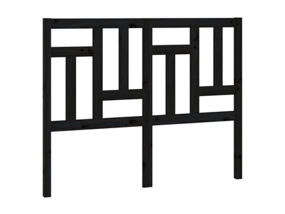 Lit en bois massif, 205,5 x 4 x 100 cm, noir