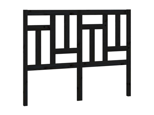 Lit en bois massif, 205,5 x 4 x 100 cm, noir