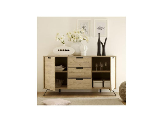 Meubles de maison en bois effet chêne, naturel