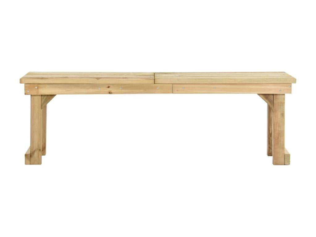 Banc, 140 x 38 x 45 cm, marron