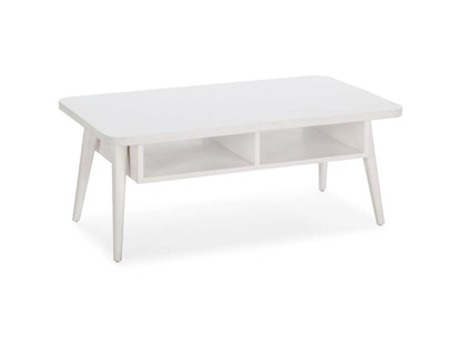 Table basse, 106 x 60 x 43 cm, blanche