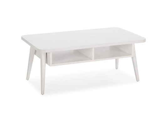 Table basse, 106 x 60 x 43 cm, blanche