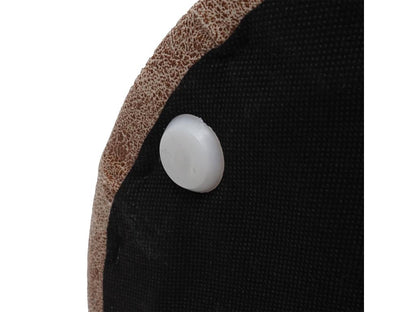 Pouf en métal, marron