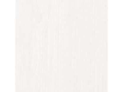 Cadre de lit en bois massif, 120 x 200 cm, blanc