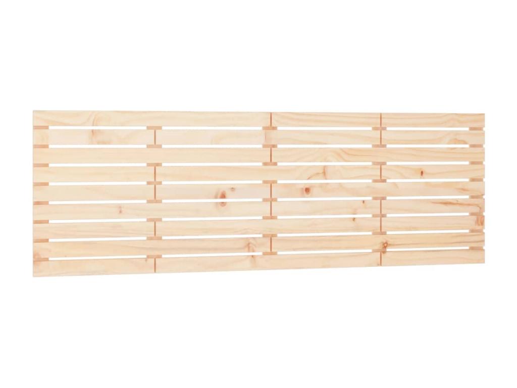 Lit en bois massif, 186 x 3 x 63 cm, marron