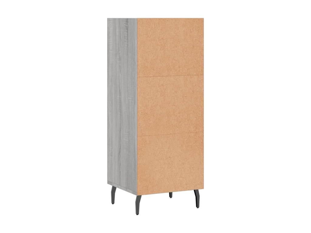 Buffet en bois d'ingénierie, 34,5 x 32,5 x 90 cm, gris