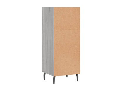 Buffet en bois d'ingénierie, 34,5 x 32,5 x 90 cm, gris