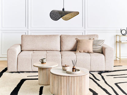 Canapé en tissu marron