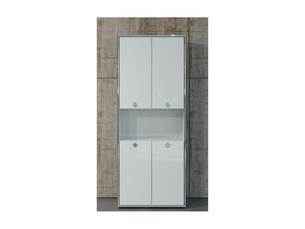 Armoire 4 portes, blanche