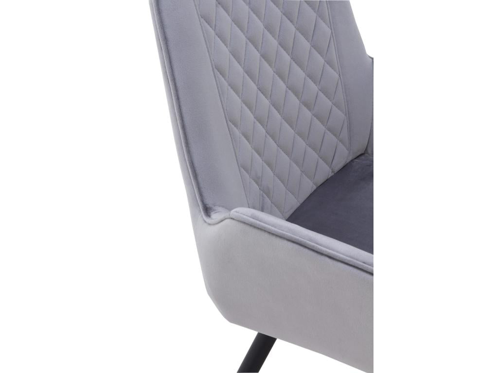 Fauteuil d'appoint en métal gris